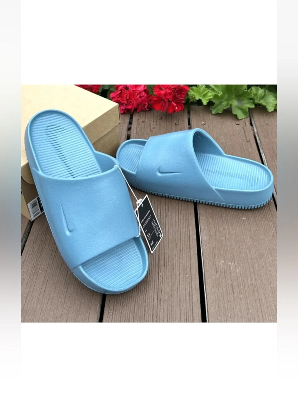 NIKE CALM SLIDES SMOKEY BLUE Recovery FD4116-005 Men’s 11 New With Box